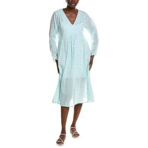 Mer St. Barth Womens  Printed Kaftan, Blue
